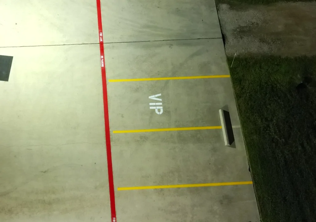 Custom Parking Lot Stencils in Houston